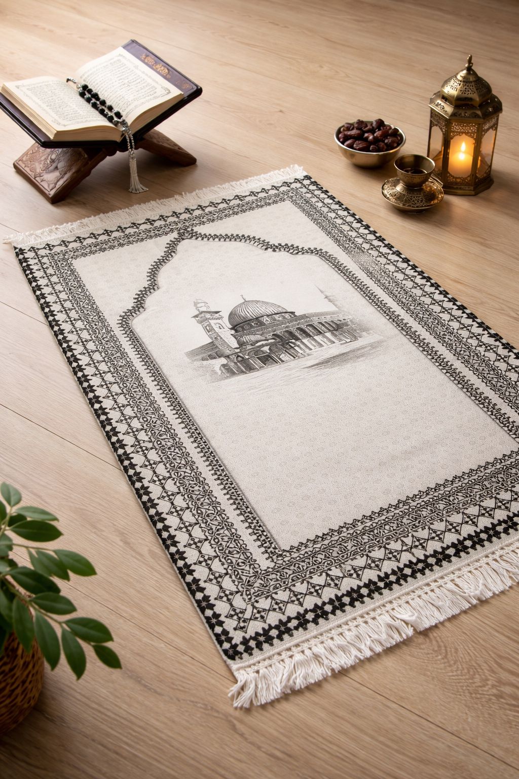 Alfombra de oración acolchada - Clarín (inspirada en Al-Aqsa)