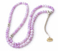 Lavender & White 100-Count Tasbih – Allah Pendant