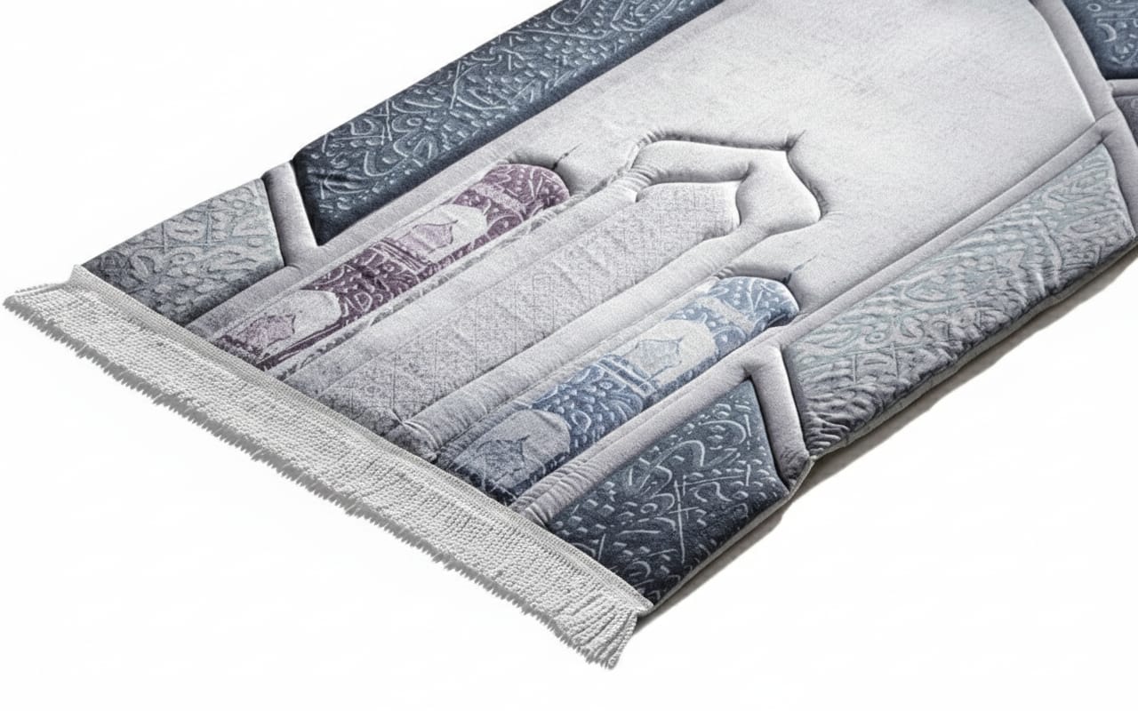 Padded Tranquil Script Prayer Rug