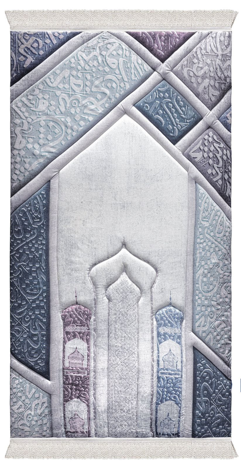 Padded Tranquil Script Prayer Rug