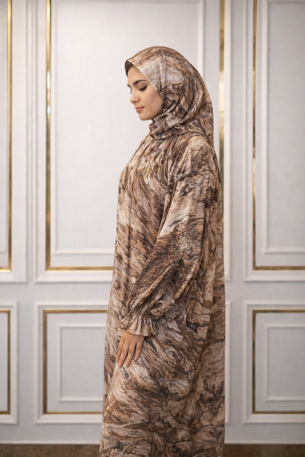 Prayer Wear - Pearl White modest garment for calm prayer