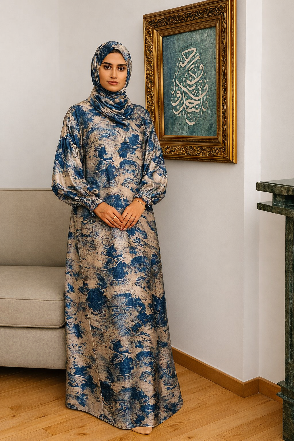 Prayer Wear - Ocean Mist Abaya