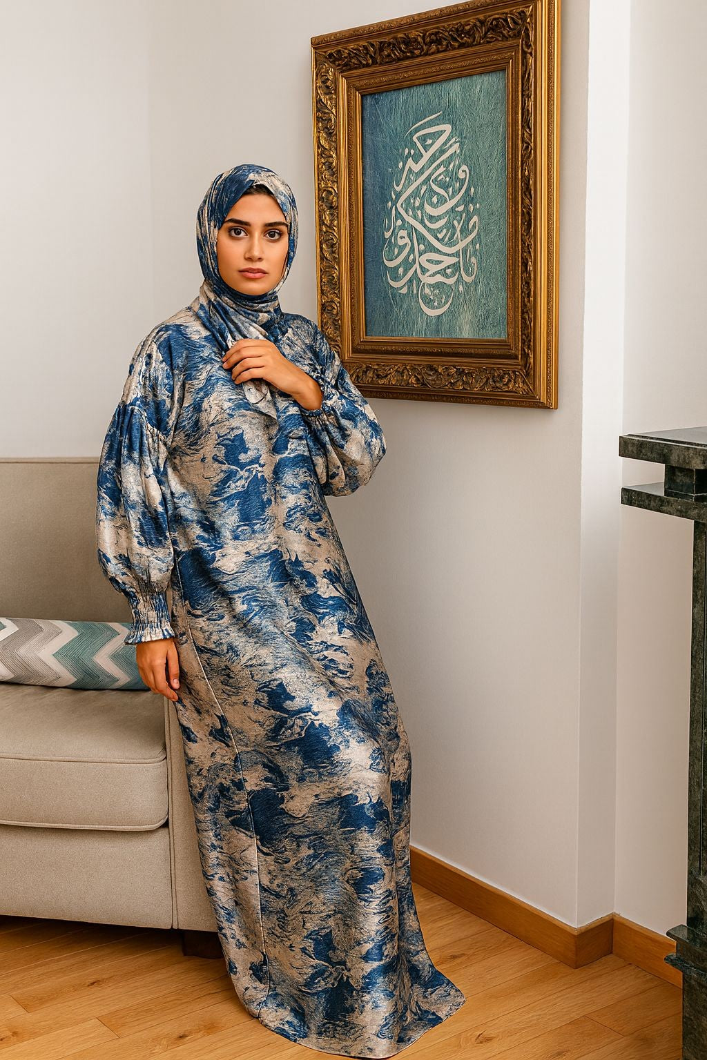 Prayer Wear - Ocean Mist Abaya