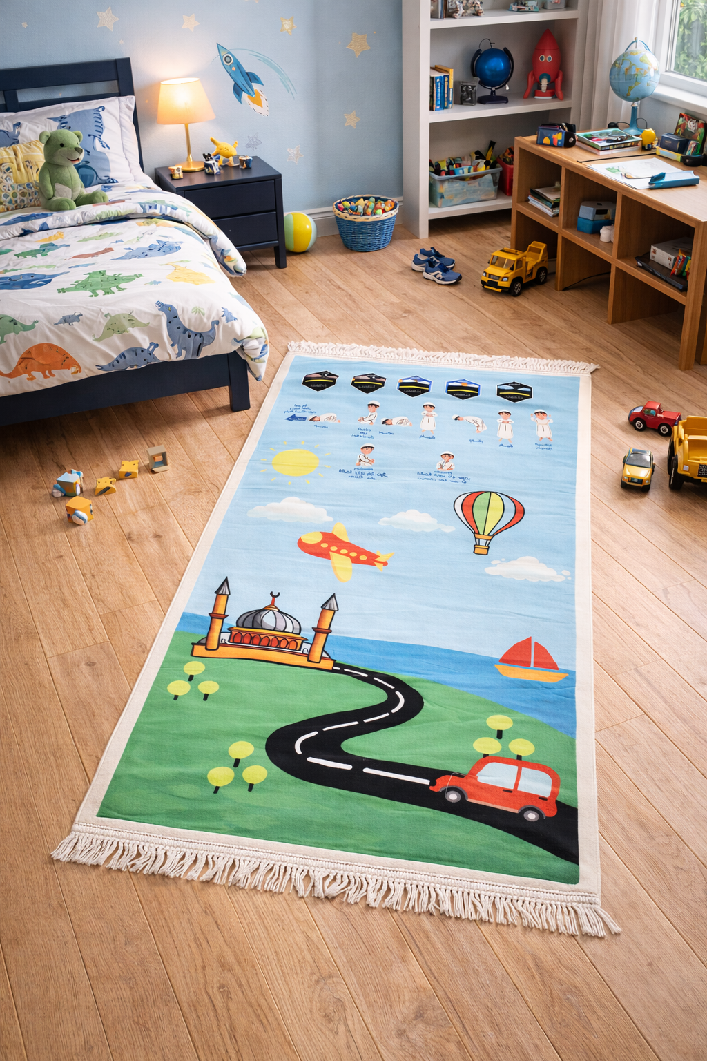 Padded Prayer Mat - Kids 5 Daily Salah Learning