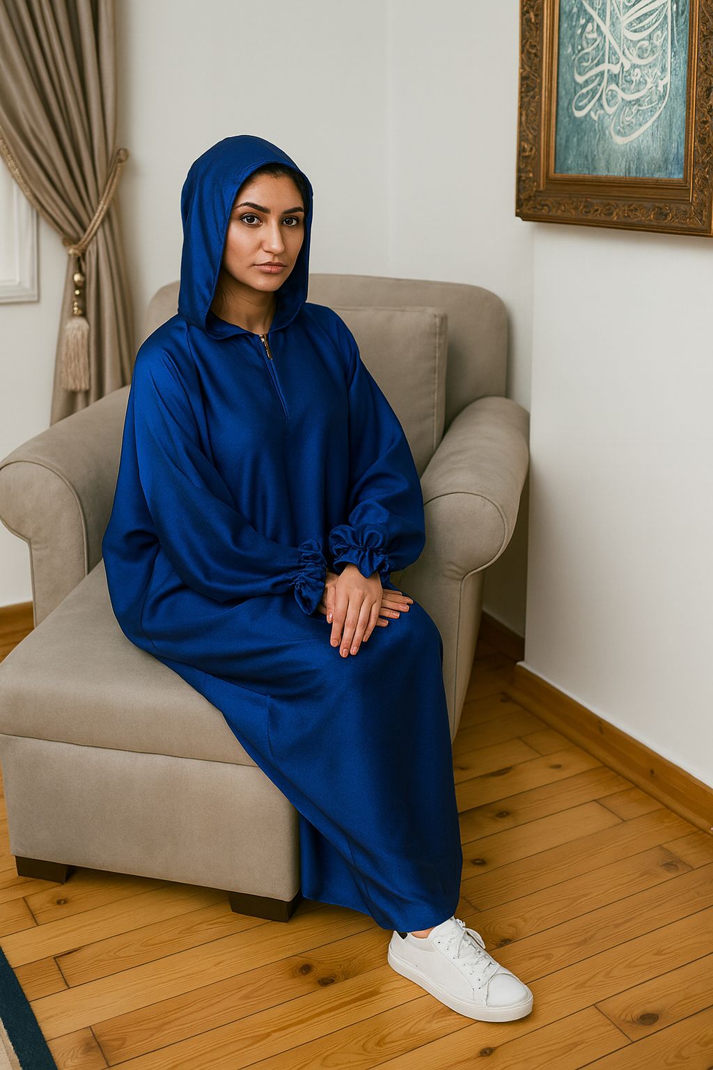 Prayer Wear - Blue Majestic Abaya