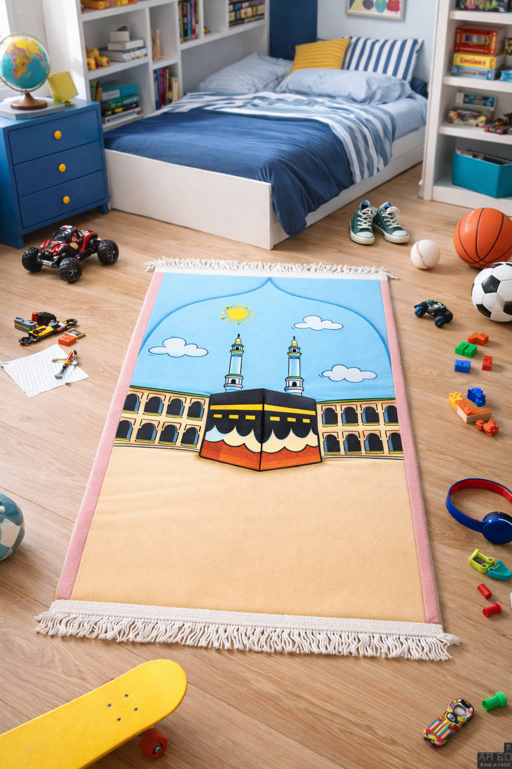 Padded Prayer Mat - Midday in Mecca Kids